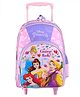 Disney Princess Trolley School backpack with PVC embossed Front Pocket Pink and Purple - 16 inches