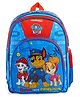 Paw Patrol Heroes School backpack with PVC embossed Front Pocket Blue - 14 inches
