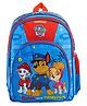 Paw Patrol Heroes School backpack with PVC embossed Front Pocket Blue - 16 inches