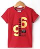 Noddy Knitted Half Sleeves Rockstar Printed Tees - Red