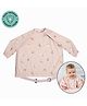 BiBaDo Stain & Water Proof Long Sleeve Coverall Shirt Weaning Bib Peppa Pig Print- Pink - For Infants