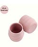 Bibado Anti-Slip Silicone Open Drinking Cup for babies - Sippit Mug - Pink (Pack of 2)