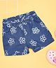 Pantaloons Junior Cotton Floral Printed Shorts - Blue