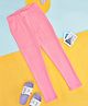 Pantaloons Junior Cotton Solid Leggings - Pink