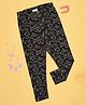 Pantaloons Junior Abstract Printed Leggings - Brown