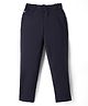 Noddy Cotton Lycra Solid Pant - Navy Blue