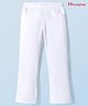 Honeyhap Premium Knit Full Length Soft & Stretchable Solid Jeggings With Bio Finish - Bright White