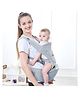 R for Rabbit Upsy Daisy Ergo Baby Carrier for New Born | 8 in 1 Hip Seat Front and Back Carry Position Adjustable Straps Kangaroo Bags for 4 to 36 Months Kids Upto 15 Kg (Light Grey)