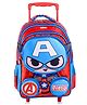 Avengers Captain America Premium Trolley School backpack Red and Blue - 16 inches