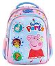 Peppa Pig Premium School Backpack Pink and Sky Blue - 16 inches