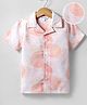 Mark & Mia Cotton Woven Half Sleeves Printed Shirt - White