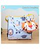 Rosada Blue Lion Multipurpose Trendy Tote Hand Sling Bag | Waterproof Stylish Bag for Outing Activity Picnic Travel for Kids Boy Girl Mom and Baby with Toy Hanging  Medium (28x28 Cm)