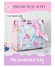 Rosada Blue Unicorn DIY Personalised Tote Bag | Waterproof Multipurpose Kids Bag with Alphabet Name Kit & Toy Hanging  Large (13 x 13 inches)