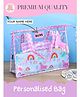 Rosada Blue Unicorn DIY Personalised Swimming Bag with Name Kit , Water Resistant Transparent Multipurpose Kids Hand Bag for Beach, Travel & Activities Pink - (12 Inches)