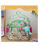 Rosada Pink Hippo Light Weight Durable School Bag with Comfortable Cushion Padding | Waterproof Trendy and Spacious Kids Backpack | Unisex Stylish Bag for Kids Boys and Girls  Small (11 Inches)