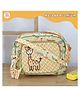 Rosada Animal Trendy Mini Sling Diaper Bag for Baby Mom | Outing Travel Lightweight Waterproof Washable Spacious Zip Compartments and Shoulder Sling with Hanging Soft Toy  Mini