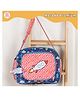 Rosada Space Trendy Mini Sling Diaper Bag for Baby Mom | Outing Travel Lightweight Waterproof Washable Spacious Zip Compartments and Shoulder Sling with Hanging Soft Toy  Mini