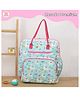 Rosada Trendy Blue Llama Diaper Backpack for New Born Baby Boy Girl Mom | Lightweight Spacious Many Compartments Waterproof | Outing Travel Diaper Bag with Hanging Soft Toy