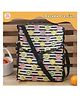 Rosada Stripes Fruits Insulated Sling Lunch Bag for Kids Boy Girl Mom for School and Travel| Insulated Tiffin Multi-Purpose Lunch Bag for Picnic, Class, Tuition Lightweight and Durable - Small (10 Inches)