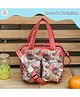 Rosada Beige Flower Insulated Sling Tiffin Bag for Kids and mom for School and Travel, Insulated Tiffin Multi-Purpose Tiffin Bag for Picnic, Class, Tuition Lightweight and Durable