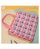 Rosada Trendy Candy Cane Travel Storage Fold and Carry Art Bag for Kids | A3 Size Drawing Class Schools Activity Organizer with Multiple Pockets