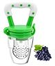 COZY VIBES Kid Silicone Fresh Food Nibbler Fruit Feeder Silicon Nipple with extra 3 pc nipple for babys- PACK OF 1- COLOR MAY VARY
