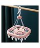 COZY VIBES Baby Cloth Hanger Stand,Cloth Drying Stand Hanger with 20 Clips/pegs, Square Shape Cloth Hanger- PACK OF 1- COLOR MAY VARY