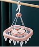 COZY VIBES Baby Cloth Hanger Stand,Cloth Drying Stand Hanger with 20 Clips/pegs, Square Shape Cloth Hanger- PACK OF 1- COLOR MAY VARY
