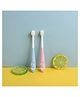 COZY VIBES  Super Soft Bristles Rubber Handle Baby Children Toothbrush With Cartoon Smiling Star Face- PACK OF 1- COLOR MAY VARY
