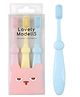 COZY VIBES 3 Packs Private Label Customized Logo Individual Wrapped Children Manual Tooth Brush Soft Bristle Toothbrush- PACK OF 1- COLOR MAY VARY