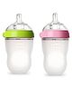 COZY VIBES Natural Feel Baby Bottle, Soft & Squeezy, Easy To Clean, Dual Anti-Colic Vent Bottle For Baby, Infants And Newborn (250ml)- PACK OF 1- COLOR MAY VARY