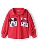 Pine Kids Disney Single Jersey Knit Full Sleeves Top with Minnie Mouse Graphics - Red