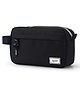 Storite Large Capacity Zipper Polyester Pencil Pouch Case for School Office College, Big Capacity 3 Compartments Pencil Bag Holder Adults Teen Boys Girls, Travel Cosmetics Storage (Black)