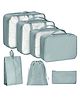 Storite Travel Organizer, 7 in 1 Packing Cubes for Travel, Travel Essentials, Travel Pouch, Packing Bags for Clothes, Travel Organizer for Men & Women - Grey