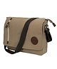 Storite Canvas Sling Cross Body Travel Office Business Messenger One Side Shoulder Bag for Men & Women (Brown, 33cm x 6.5cm x 27cm)