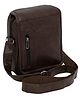 Storite PU Leather Stylish Sling Messenger Bag - Brown