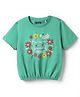 Pine Kids Cotton Knit Half Sleeves T-Shirt with Believe in Yourself Text Print - Mint
