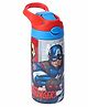 Avengers Printed Stainless Steel Single wall Sipper Bottle Red & Blue - 500 ml