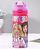 Barbie Printed Stainless Steel Single wall Sipper Bottle Pink & Purple - 500 ml