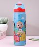 Cocomelon Stainless Steel Insulated Hot & Cold Sipper Water Bottle in Sky Blue - 500 ml