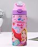 Disney Princess Printed Stainless Steel Single Wall Sipper Bottle Pink & Purple - 500 ml