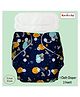 Sparkle Joy Free Size Reusable Cloth Nappies With 2 Smart Dry Inserts - Blue
