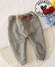 Woonie Solid Handknitted Pant - Grey