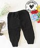 Woonie Solid Crotchet Pajama - Black