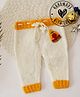 Woonie Pizza Slice Designed Hand Knitted Pajama - Cream