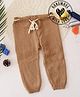 Woonie Woollen Solid Handmade Pant - Brown