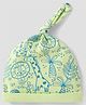 Babyhug 100% Cotton Cap with Jungle Print - Light Green