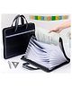 SANJARY Canvas Expanding Files Organizer, Waterproof File Organizer, A3 Size,13 Pockets File Folders with Handle color design may vary