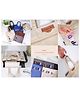 SANJARY Versatile and Stylish Multipurpose Bag with Transparent Front Pockets - Perfect for Kids and Adults color design may vary