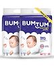 Bumtum Overnight Diaper Pants with Chamomile Microbial Layer Leak Protection & Rash Control Pack of 2 Medium - 88 Pieces